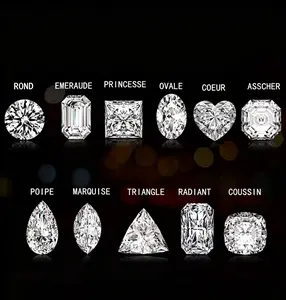 Lab-grown diamonds: Affordable processing of a batch of lab-grown diamonds; customization available.