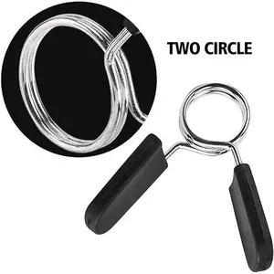 2PCS 25/28/30 mm Barbell Clamp Spring Collar Clips Gym Weight Dumbbell Lock Standard Lifting Kit Barbell Lock Fitness Tools Strength Training Accessory Strength Training Equipment