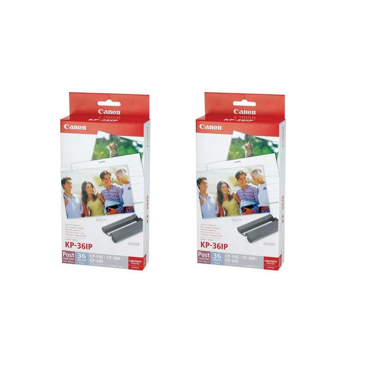 Canon 2 Pack Color Ink/Paper Set KP-36IP for CP Printers (36 Sheets of 4x6 paper with Ink).