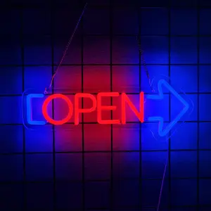 Open Signs for Business, Neon Open Sign, Bright Electric Light Up Open Signs for Bars, Stores, Coffee Shop, Hotel, Window, Outdoor etc, LED Neon Lights