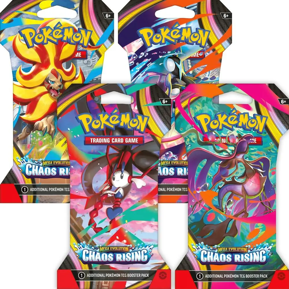 Chaos Rising Sleeved Booster Pack x4- Pokémon