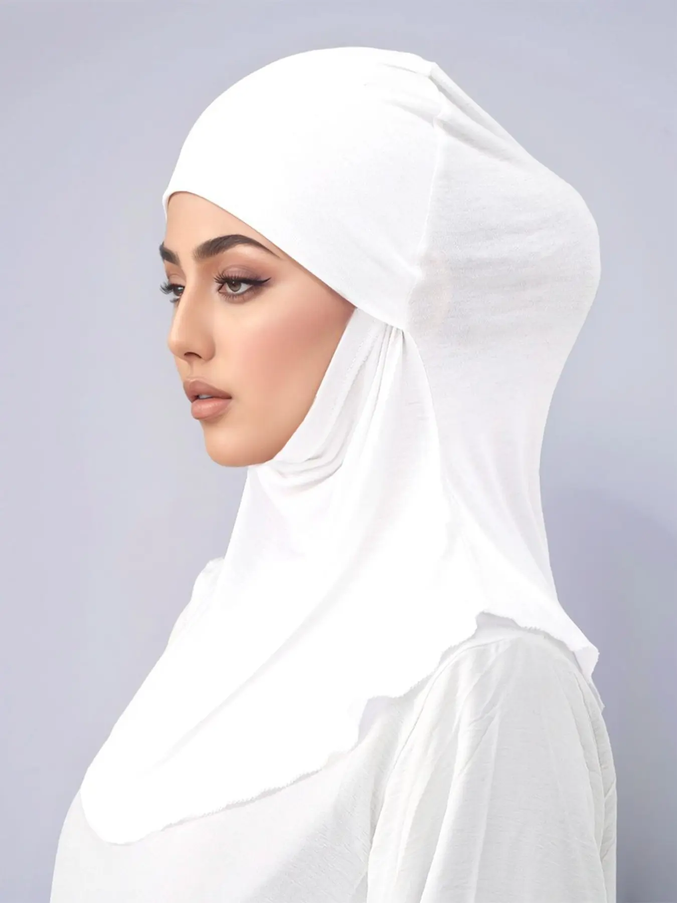 Women's Soft Fabric Stretchy Jersey Hijab Scarf, Turban Hijab, Muslim Casual All-Season Headscarf Suitable for Various Occasions, Comfort Fit Design