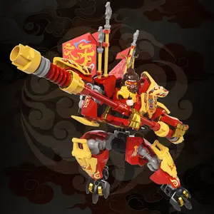 Transforming Mecha Warrior Building Blocks, Articulated Robot Model Kit for Kids, STEM Construction Toy Gift for Boys