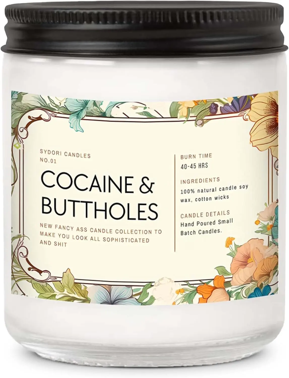 Funny Scented Candle – Sophisticated AF Lavender Candle – Gag Gift for Men, Women, Roommates, Coworkers – Housewarming, New Home, New Apartment, Dorm – 7oz Hand-Poured Soy Wax