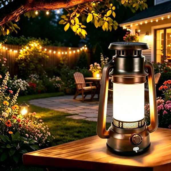 1 Pack Vintage Solar Camping Lantern, 3 Light Modes Adjustable Brightness Hanging LED Light, Waterproof Solar Powered Outdoor Lamp, Retro Horse Light for Patio Garden Yard Halloween Holiday Indoor Decor
