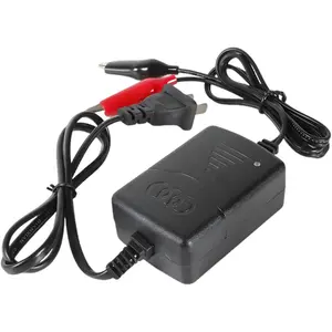 12V 1300mA SLA Battery Charger with Short Circuit Protection & LED Indicator for Car Motorcycle RV ATV Boat Batteries Auto Automotive