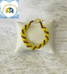 Oshun Spiral Bracelet/Ilde Ide Idde Brazalete de Oshun