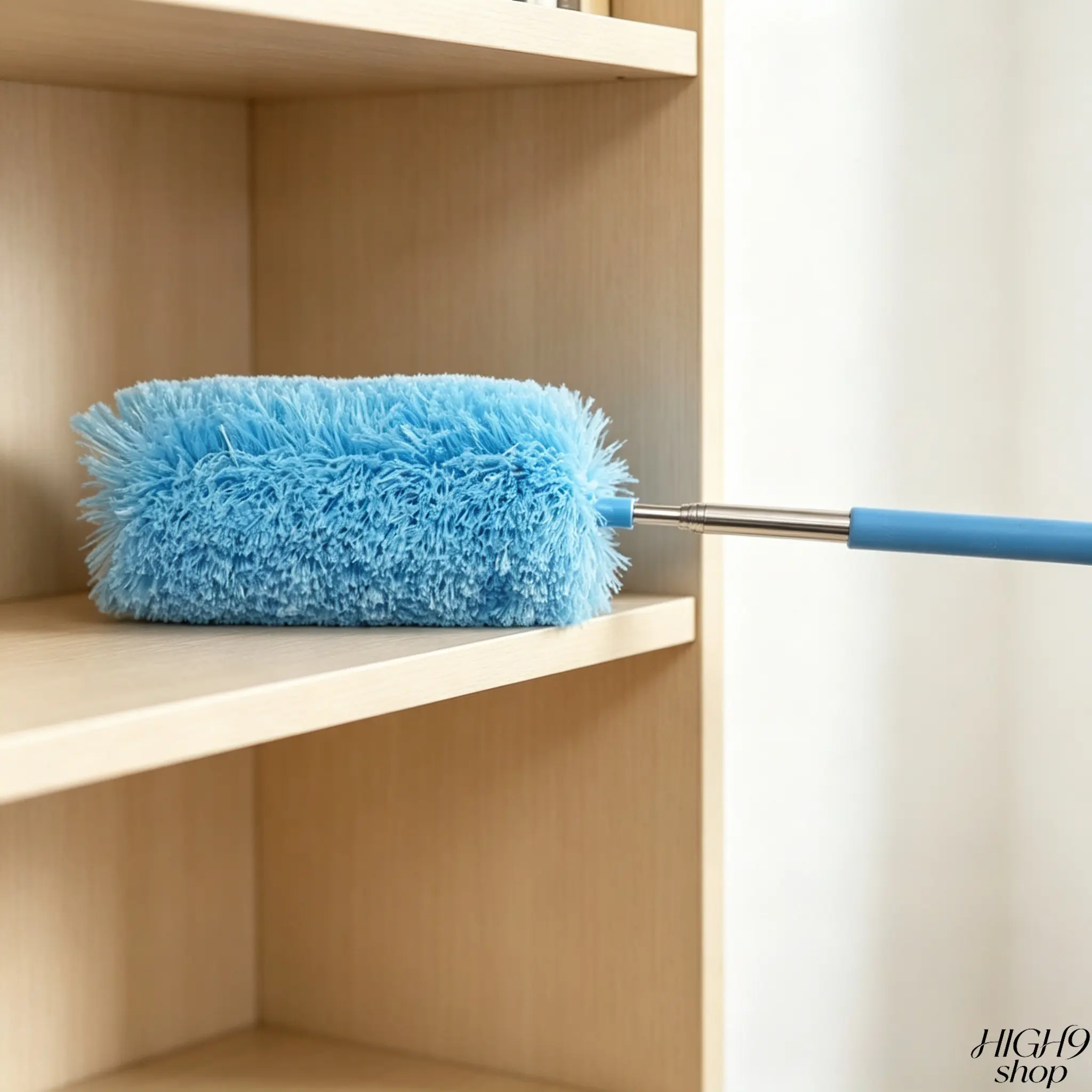 1PCS Telescopic Extendable Fiber Duster With Long Handle, Retractable Household Dust Cleaning Tool For Deep Spring Cleaning, Convenient High-Reach Ash Sweeping Accessory For Indoor Furniture, Ceiling And Hard-To-Reach Corners Dust Removal
