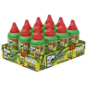 Pelon Pelo Rico Tamarind Paste Mexican Candy (12 Count), Sweet, Original Snack Bonbon Tangy Traditional. Dulces Mexicanos