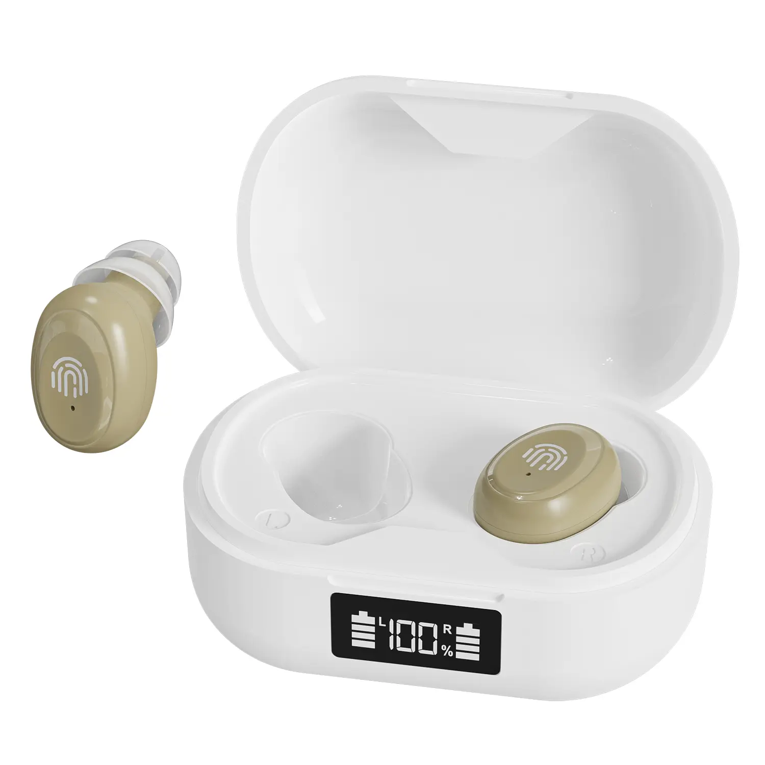 【Tangsonic】TS511 Rechargeable Hearing Aid for Seniors, Digital Chip Sound Processing, 12H Battery Life, Compact Hearing Support Device for Daily Conversations & Phone Calls，Mild hearing loss,Healthcare noise cancelling