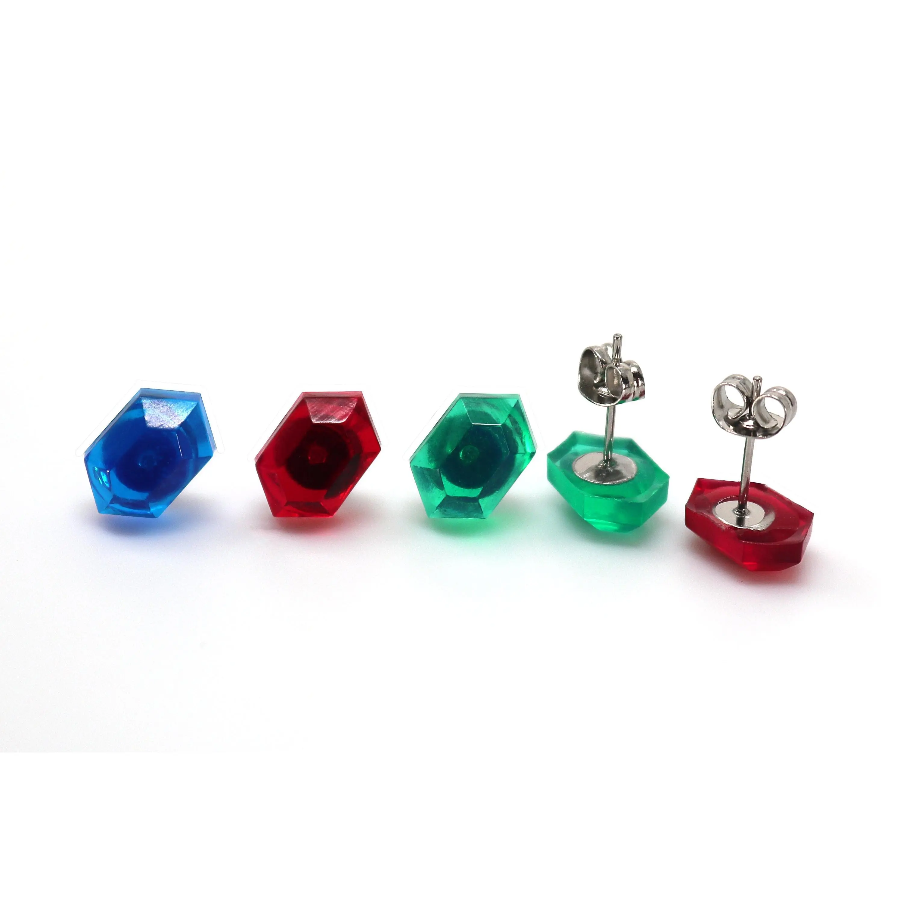 Zelda Rupee Earrings Pair - Legend of Zelda
