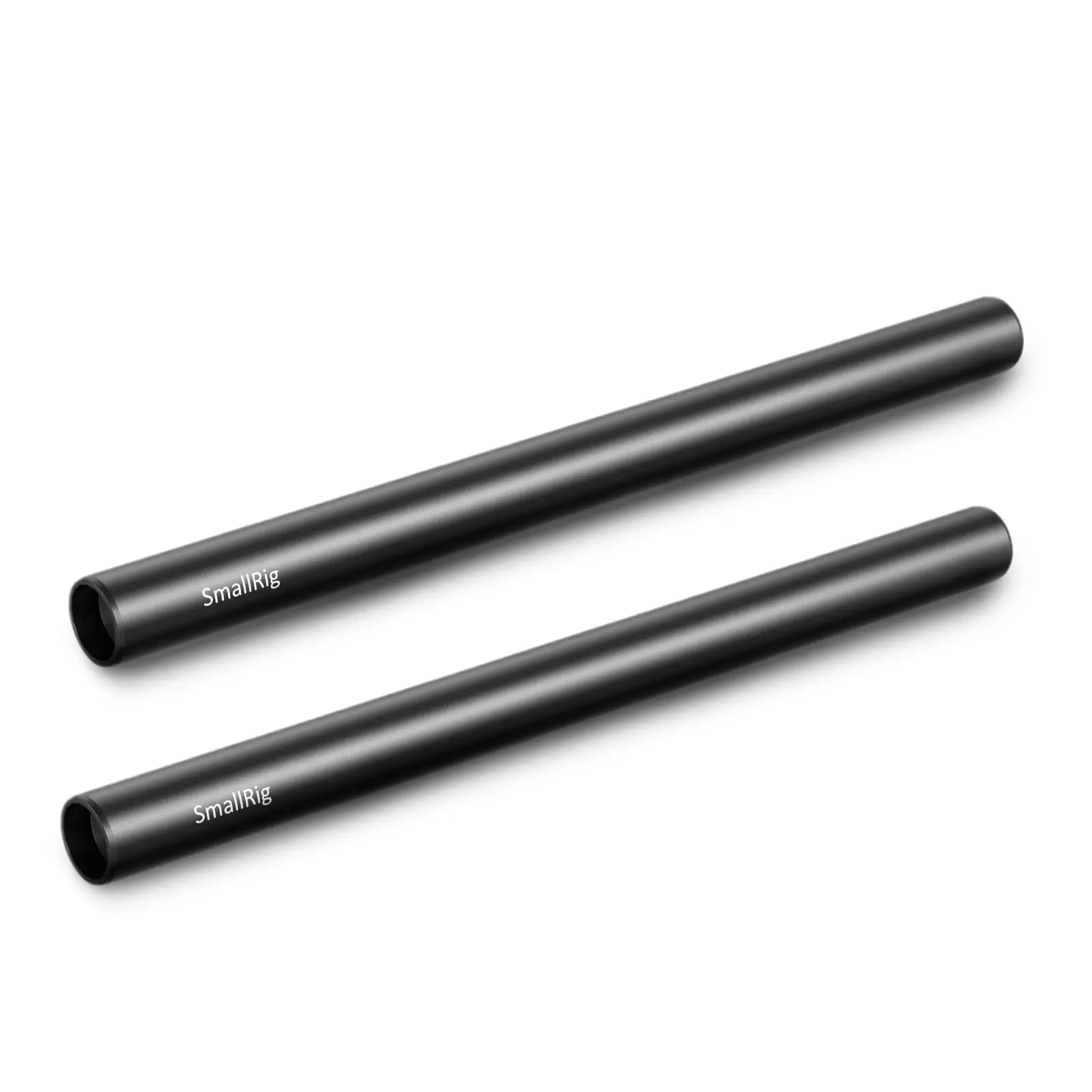 SmallRig 12 in (30 cm) Aluminium Alloy 15mm Rod with M12 Female Thread, Camera Accessories, Pack of 2-1053