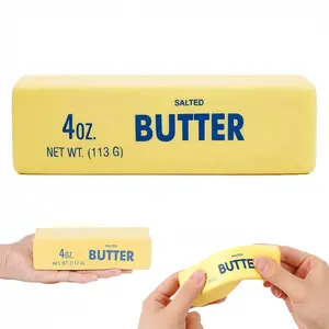 Slow Rising Squishy Butter Stick,Squeeze Butter Toy,Realistic Butter Shaped Squeeze Toy,Sensory Stress Relief Squishies Soft,Suitable for Relieving Stress