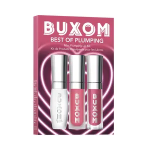 BUXOM Best Of Plumping Lip Gloss Kit - Moisturizing Lip Gloss for Smooth Application - Includes 3 Mini Lip Gloss