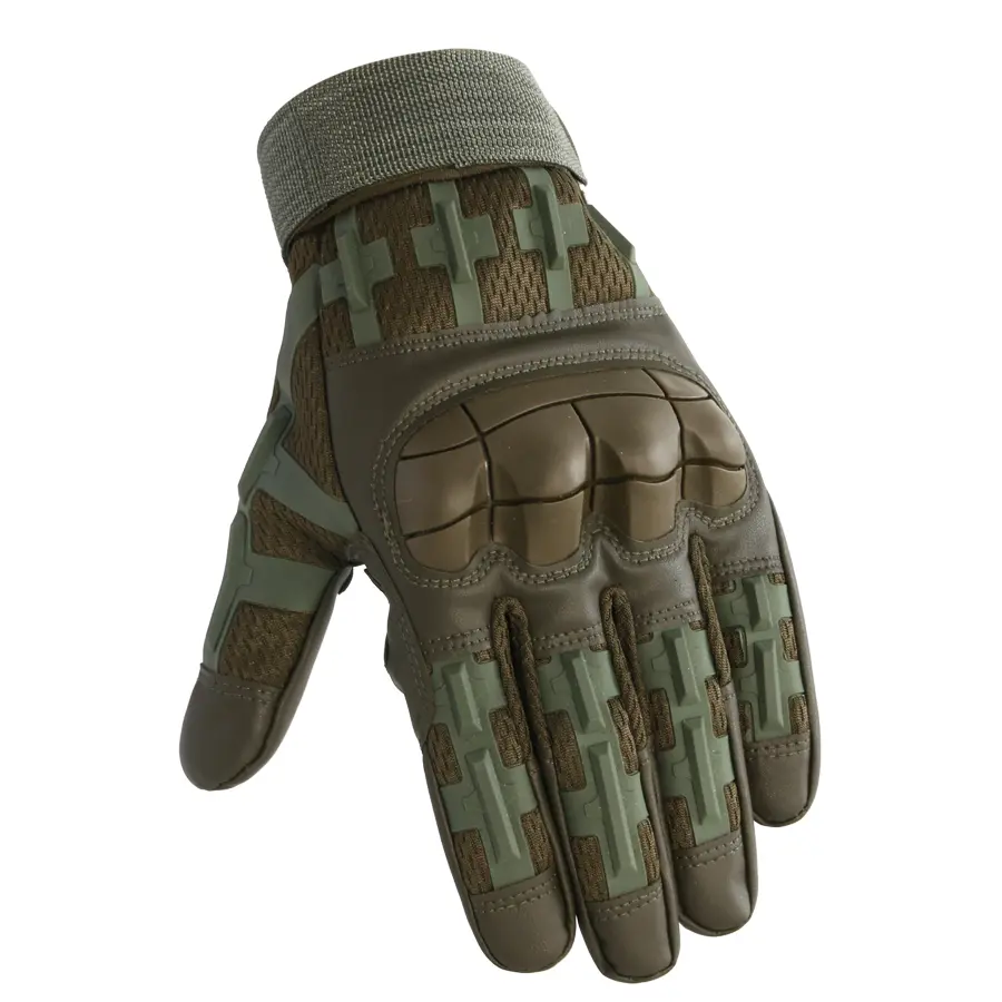 Tactical Sports Gloves, Reinforced Knuckles, Adjustable Wrist Strap for Enhanced Protection & Comfort (Sports & Outdoor Accessories)