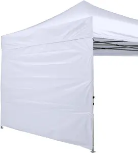 Instant Canopy SunWall 10x10 FT, 1 Pack Sidewall Only, No Frame or Top, White