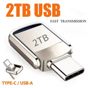 2026 USB Flash Drive 2TB & Type-C Pen Drive – High-Capacity Memory Stick for PC & Smartphone External Storage