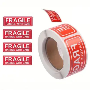 Fragile Label Sticker, Self Adhesive Label, 120sheets/roll Fragile Label Tag Sticker, Warning Signs Tags Sticker, Office Stationery & Supplies