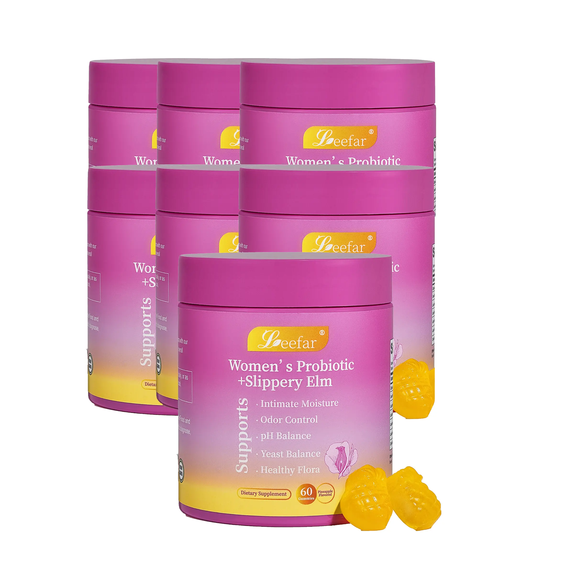 LEEFAR Her Juicy Feminine Probiotics Gummies * 7 Bottles
