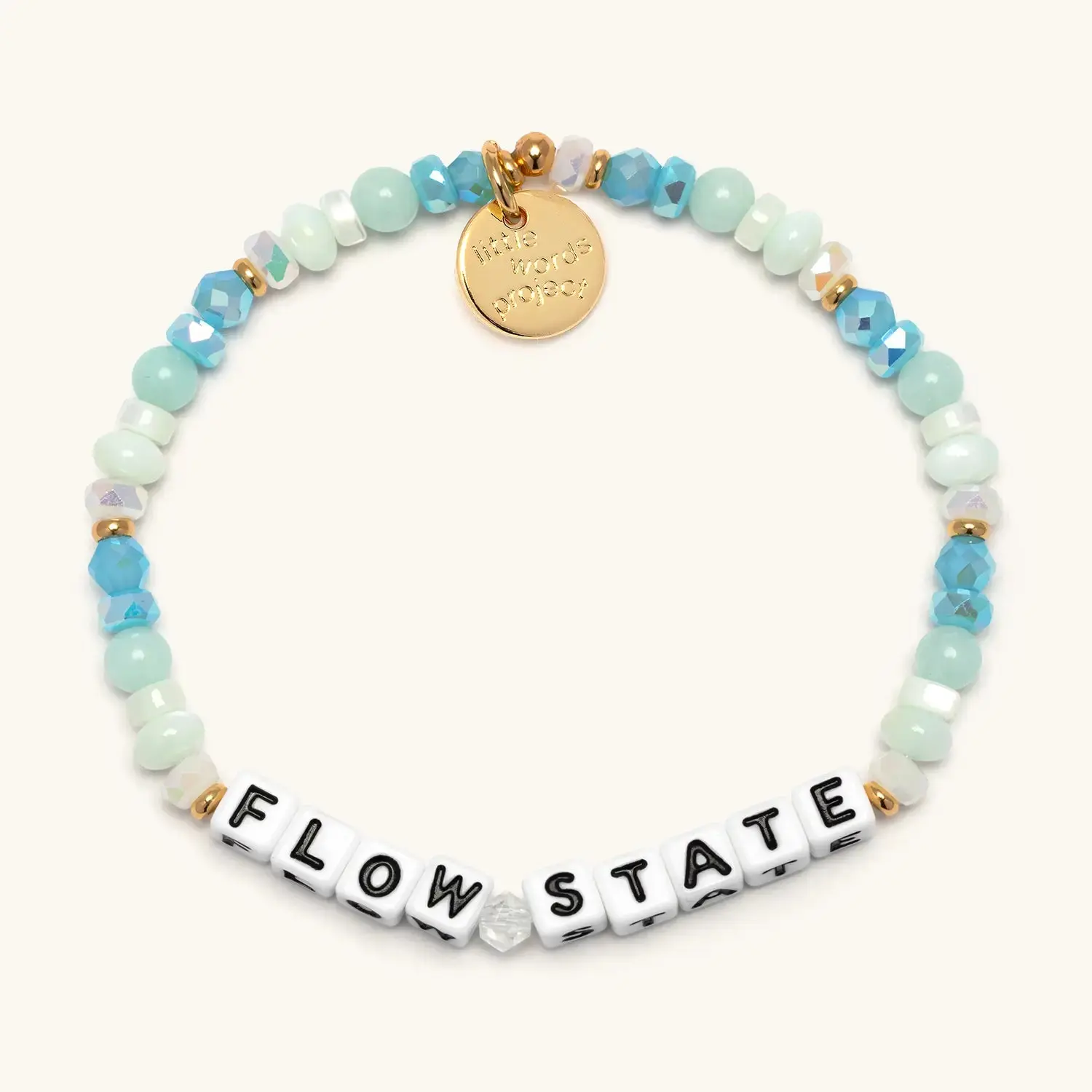 Little Words Project Unisex Intentional Worded Beaded Bracelet Set - Slow Summer, Trackable Kindness, Slow Living - 2026 Summer, Inspirational Jewelry, Bracelet Bangle, Choking Hazard Small Parts, Casual