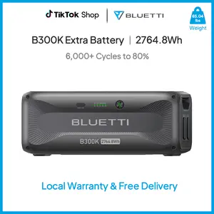 BLUETTI Expansion Battery B300K, 2764.8Wh LiFePO4 Battery Pack for Power Station APEX300/AC200L/AC300/AC500/AC200MAX, Extra Battery for Home, Emergency, Road Trip