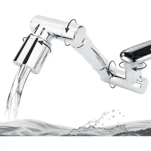 1440 °   swivel faucet extender, sink faucet aerator extender, swivel extendable filter, with 2 modes splash guard multi-functional universal mechanical arm suitable for kitchen/bathroom/toddlers