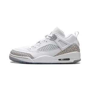 AIR JORDAN Spizike Low Sports Sneaker - "White, Metallic Silver, Barely Blue, Neutral Grey" - Style Code FQ1759-103