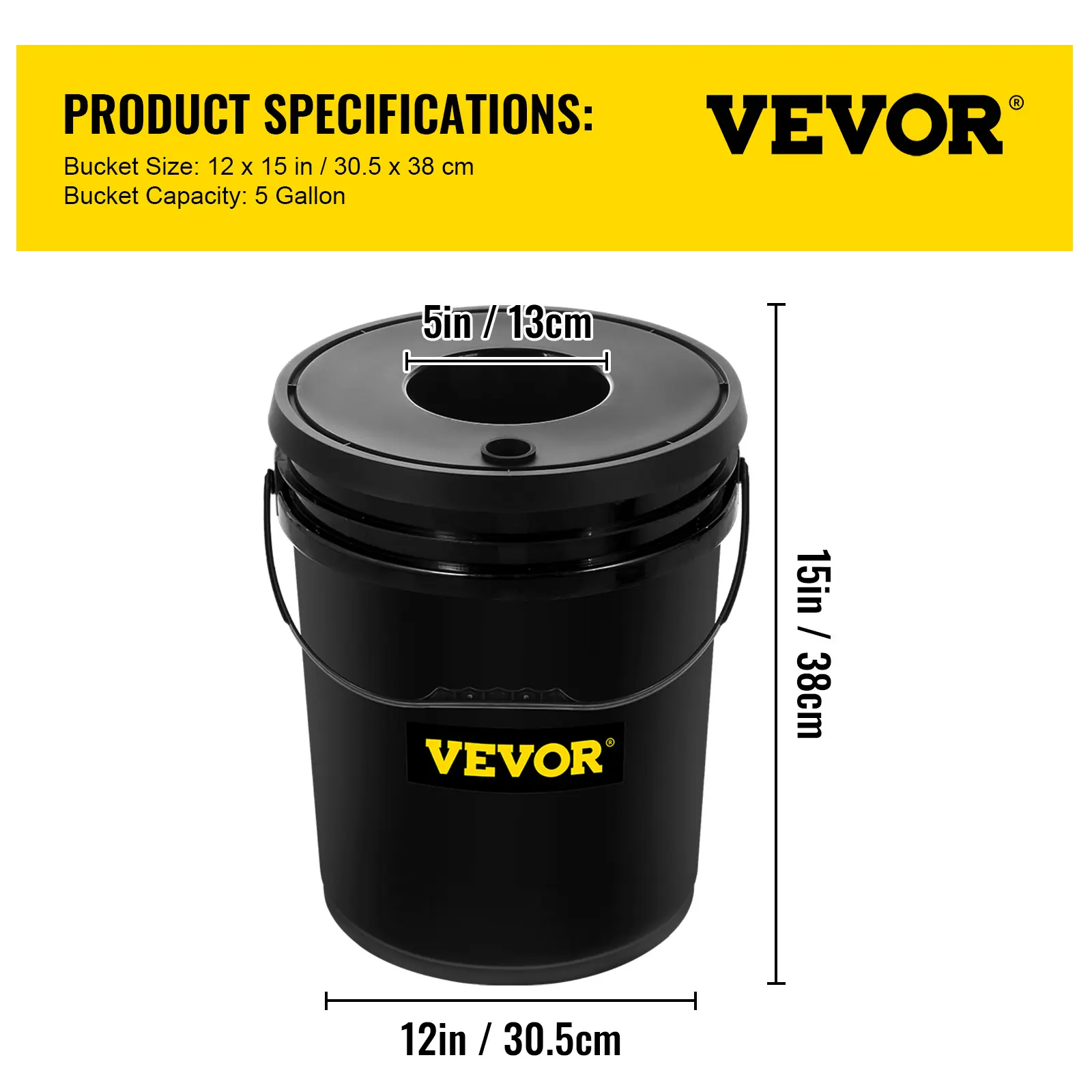 【BackToSchool】VEVOR DWC Hydroponic System with 5 Gal 5 Buckets, Hydroponic Planters, Pump, Air Stone & Connected Reservoir - Home, Office, Balcony Planters for Outside Leafy Vegetables