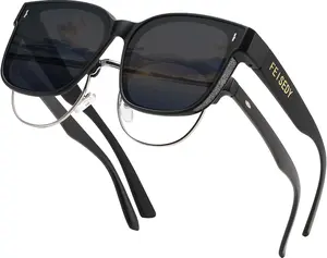 Sunglasses Fit Over Glasses Oversized Polarized Shiny for Women Sunglasses UV400 B0269