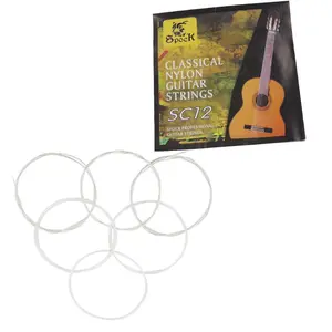 SC12 Premium Nylon Classical Guitar Strings Set - 6-Piece Replacement Strings Rich Resonance, Consistent Performance, Easy Installation for Beginner Guitarists Home Rehearsal & Music Lessons