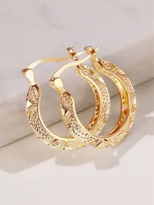 Women's Simple Copper Hoop Earrings, Minimalist Earrings, Versatile Earrings, High Quality Earrings, Casual Style Anniversary Wedding Party Jewelry Gift, All Seasons Wear, No Choking Hazard