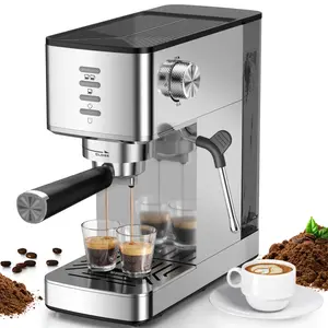 Electactic Espresso Machine 20Bar with Rapid Cold Brew Function - Hot & Iced Coffee Maker, Built-in Steam Wand, Touch Screen, 37oz Water Tank - Perfect for Lattes, Cappuccinos, and Gift for Coffee Lovers