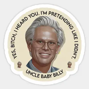 Vintage Baby Billy Vinyl Sticker - Retro Aesthetic Decal for Laptops, Smartphones, Office Stationery, Devices, Office & Electronic Accessories