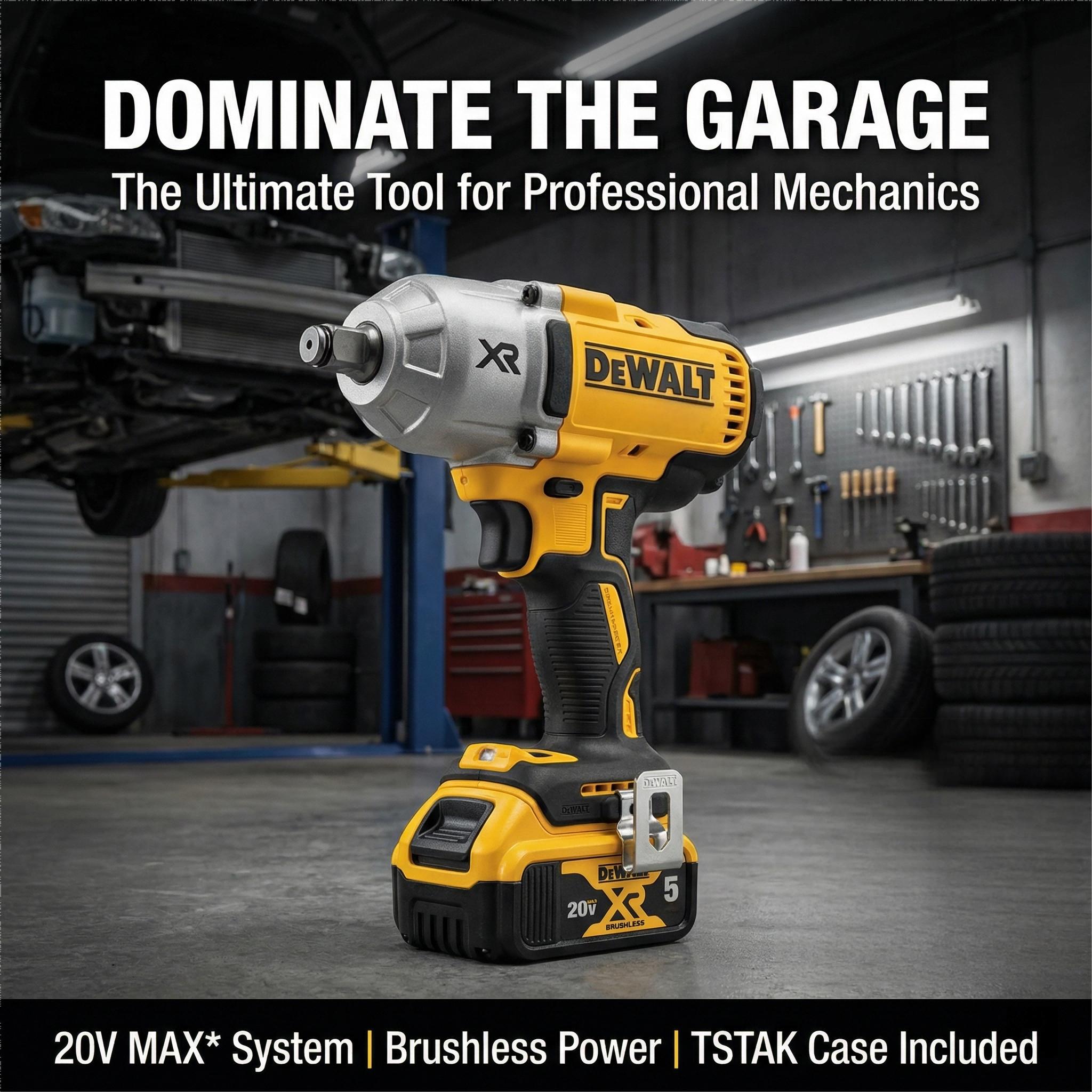 DCF900 20V MAX XR High Torque Impact Wrench | 1/2" Hog Ring Anvil | 1400 ft-lbs Breakaway / 1030 ft-lbs Fastening | Bare Tool or 5.0Ah Kit | Fits TSTAK Case fire blower   Moving essentials kit friction ring utility cart