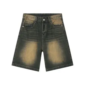 Men’s Streetwear-Inspired Denim Shorts - Summer, Regular Fit, Slant Pockets, Button Closure, Comfortable Bottoms, Versatile for Everyday Wear, Father’s Day Gift Option, #SummerWins