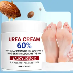 60% Urea Cream, Hand Cream For Dry Cracked Hands, Urea Cream For Feet, Foot care product, Exfoliate, With Salicylic Acid, Long-Lasting Moisturizing, Unisex, Suitable For All Skin Types, Christmas, Thanksgiving, Valentine'S Day Gifts-100g