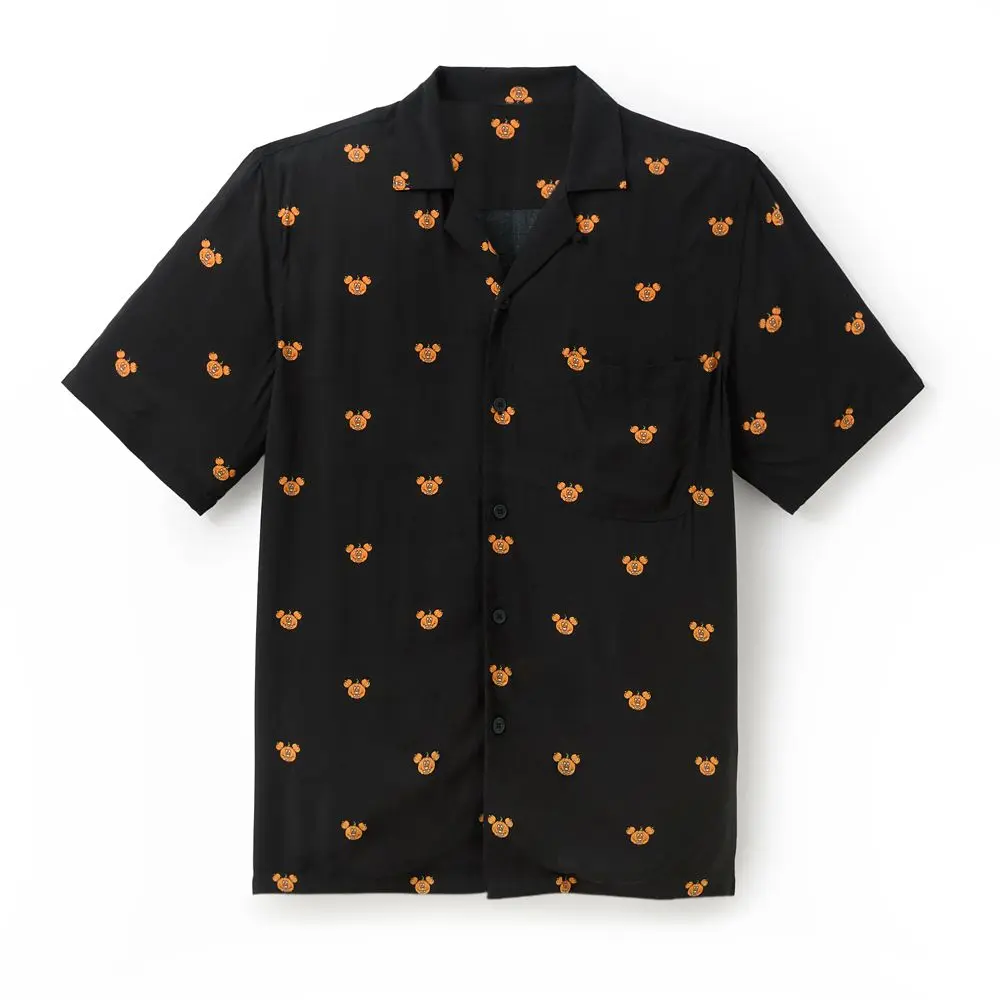 Disney Store Mickey Mouse Halloween Button Down Shirt for Adults
