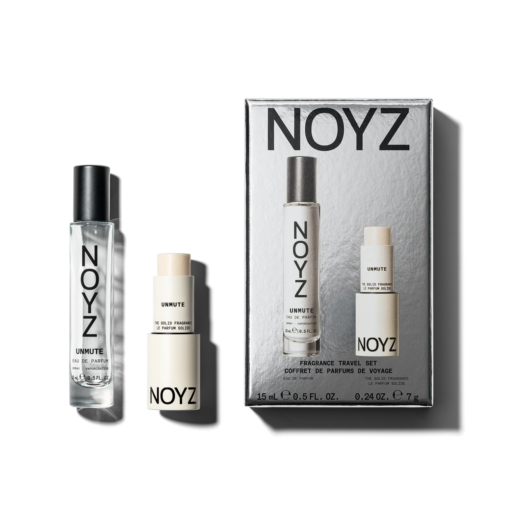 NOYZ UNMUTE TRAVEL SET - Limited Edition Vanilla Fragrance with Solid 7g & EDP 15ml