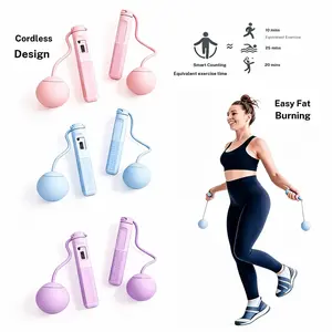 Electronic Counting Cordless Jump Rope for Weight Loss, Precise Countdown, High-Intensity Fat Burning, Home Aerobic Training, Unisex, Gift Idea