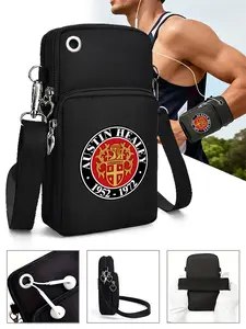 Austin Healey Vintage Car Emblem Print Crossbody Bag Small Shoulder Pouch for Travel and Daily Use with Adjustable Strap Lightweight Functional Design Suitable for Men and Women Outdoor Activities Shopping and Commuting Accessories