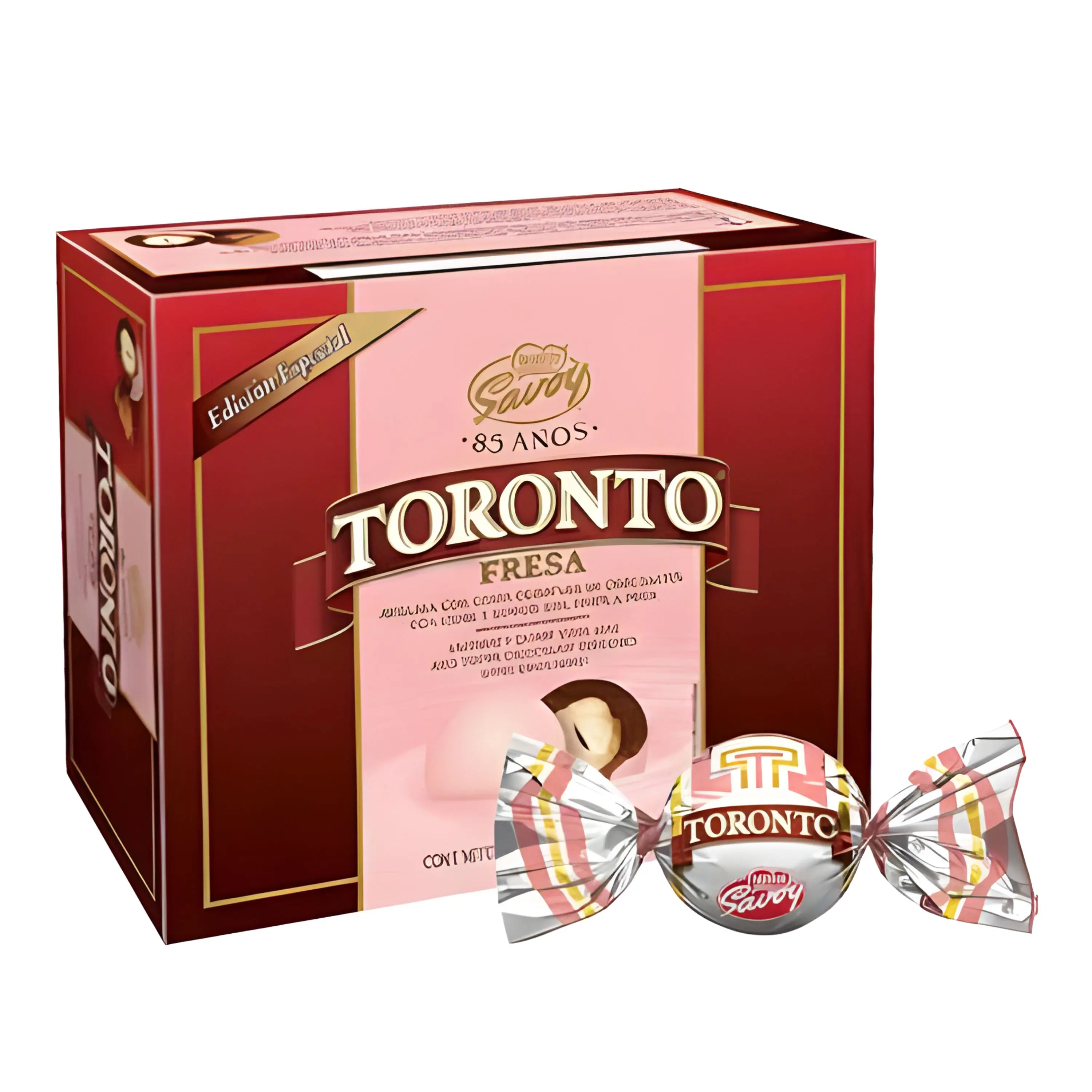 Nestle Crunchy Strawberry Flavor Hazelnut-Covered Chocolate Snack - High-Quality Venezuela Cocoa, Whole Nut Center, 6-Month Shelf Life, Cupboard-Storable Limited Edition Treat by Savoy Toronto Chocolates, 6 Months