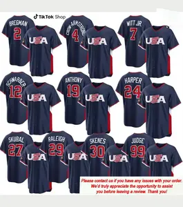 Men's Custom Professional NEW #99 RoyalUSA Baseball 2026 White World Baseball Classic Road Stadium Jersey, Vintage Streetwear Baseball Jersey - Casual Baseball Jersey Outfits - Unisex - Trendy Baseball Jerseys #tiktokfashion #gamedayfit #USA #baseball