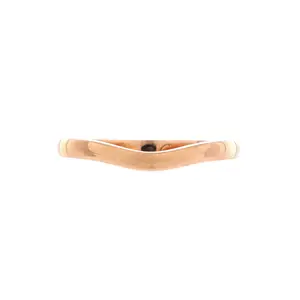 Pre-owned Cartier Ballerina Ring 18K Rose Gold 2mm by Rebag