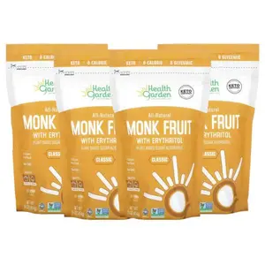 Health Garden Monk Fruit Classic Sweetener 16oz pack of 4 Keto-Friendly Monk Fruit Sweetener Fruit Sweetener