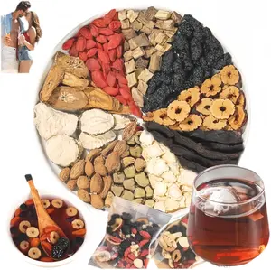 60Bag Ginseng Five Treasures Tea Kidney Tea, 6 Precious Ingredients Red Date Wolfberry Mulberry Natural Organic kidney Cleanse Teabag for Women & Men