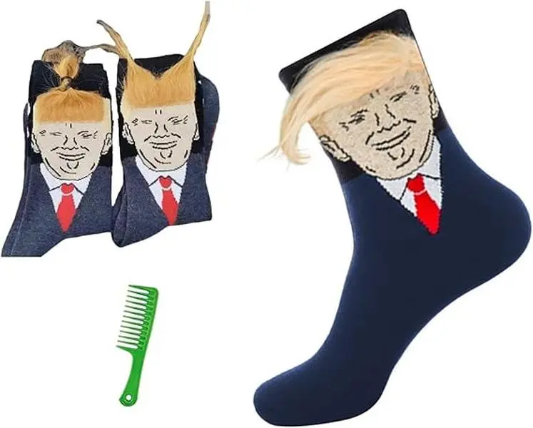 Funny Socks For Supporters of Donald President Novelty MAGA Socks, Unisex President Merchandise