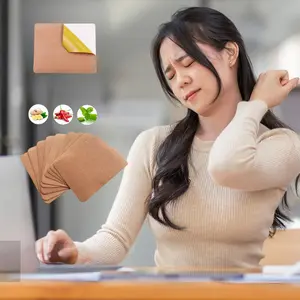 Essential for Middle-aged and Elderly Health: Ginger Herbal Self-Heating Patches, 50 Pieces, for Neck, Shoulders, Back, and Knee Joints, 8 Hours of Comfort