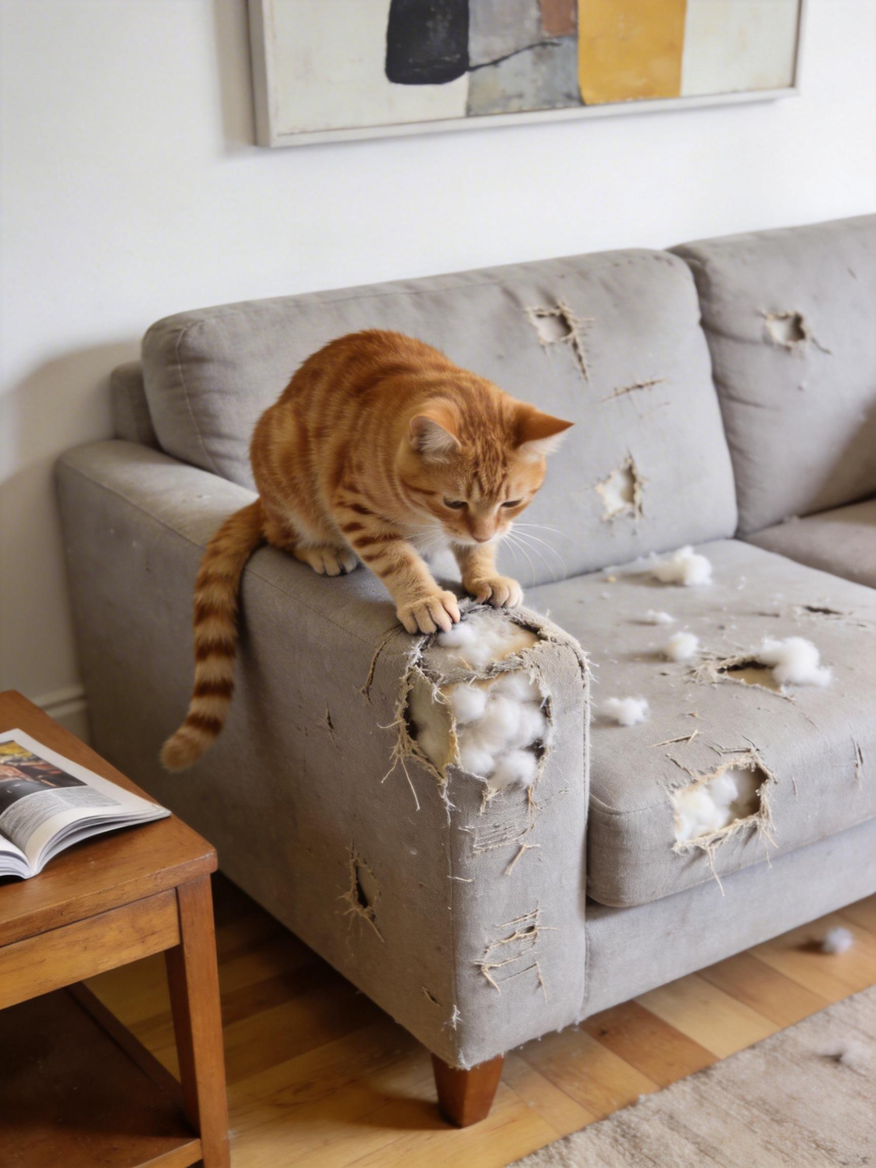 Adhesive Cartoon Cat Scratcher Wall-Mountable Easy to Install Wear-Resistant, Furniture Protector for Cats