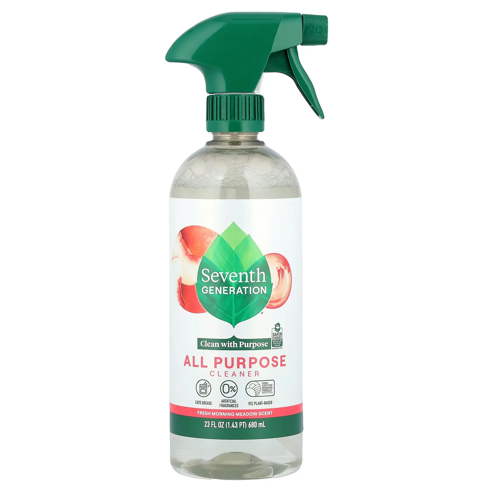 Seventh Generation All Purpose Cleaner, Fresh Morning Meadow, 23 fl oz (680 ml)