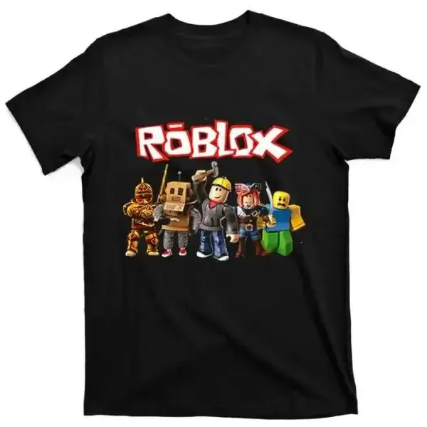 Youth & Adult Robloxx Print Cartoon Shirt, Toddler Boy & Kids Family Gamer Apparel for Summer Birthday Gift, Graphic Tee, USA-Made & Printed Apparel